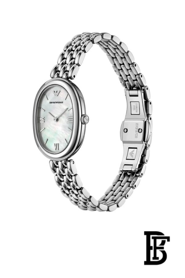 Emporio Armani Sinfonia Women’s Watch AR11706 – Mother of Pearl White Dial – Silver Stainless Steel image 3
