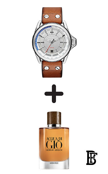DIESEL Men's Rollcage Analog Quartz Watch DZ1715 + Gift perfume Tester 30 ml image 0