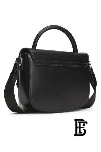 Tommy Hilfiger Black Leather Women Handbag Aw0Aw15811 – Elegant Everyday Shoulder Bag image 4
