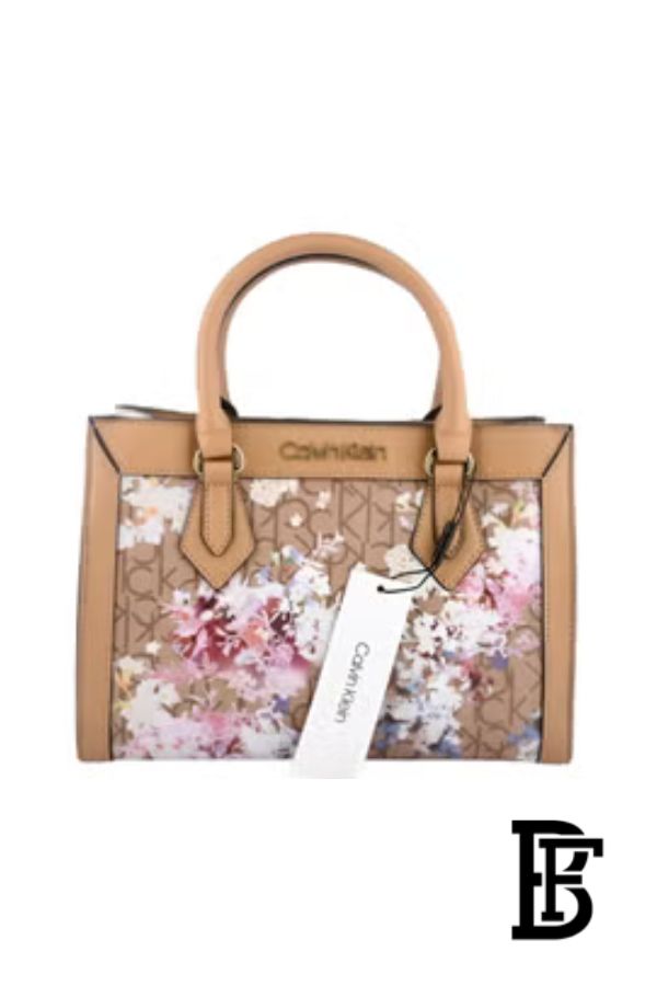 Calvin Klein Floral Signature Satchel Bag For Women – Multicolor – CK-BAG-7 image 0