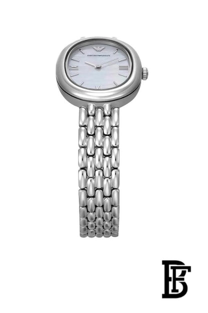 Emporio Armani Sinfonia Women’s Watch AR11706 – Mother of Pearl White Dial – Silver Stainless Steel image 2
