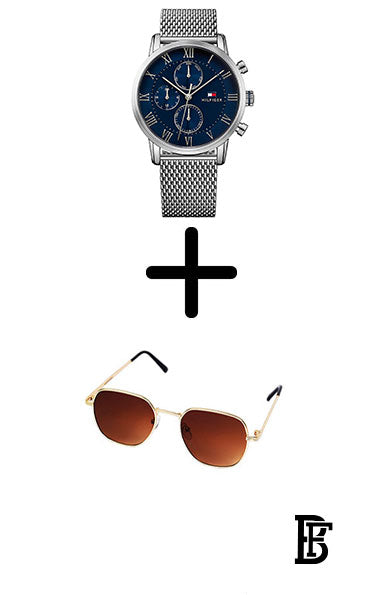 TOMMY HILFIGERMen’s Kane Chronograph Watch 1791398+sun glasses gift sg18 image 1