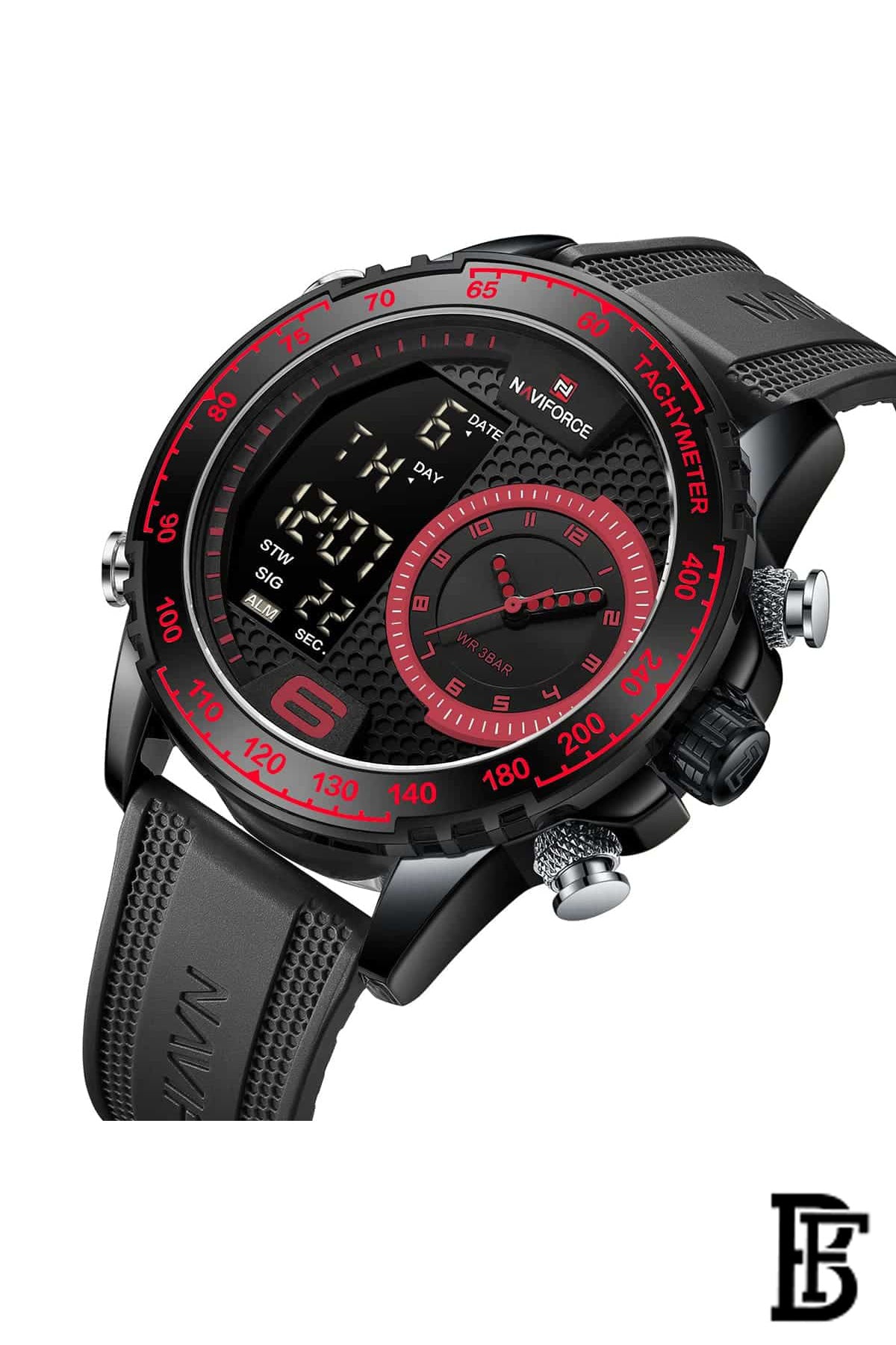 Naviforce NF9199T BRB Men's Analog Silicone Watch image 2