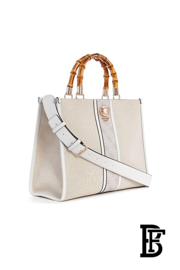 Guess Women’s Solid Handheld Tote Bag – Natural / Dove Logo (AG933722) image 3