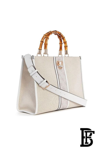 Guess Women’s Solid Handheld Tote Bag – Natural / Dove Logo (AG933722) image 3