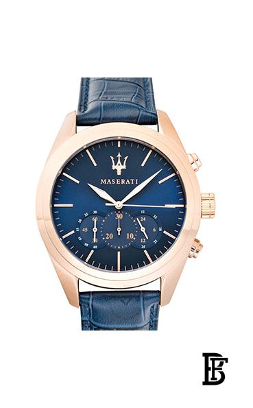 MASERATI Men's Leather Analog Watch R8871612015 image 1