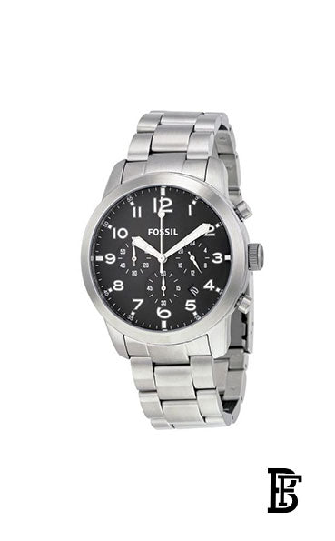 FOSSIL Men's Pilot 54 Water Resistant Chronograph Watch FS5141 + Gift perfume tester 30 ml image 2