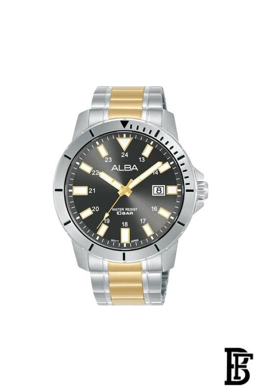 Alba AS9R93X Men's Stainless steel Quartz Analog Wrist Watch Warranty from Elaraby Group image 1