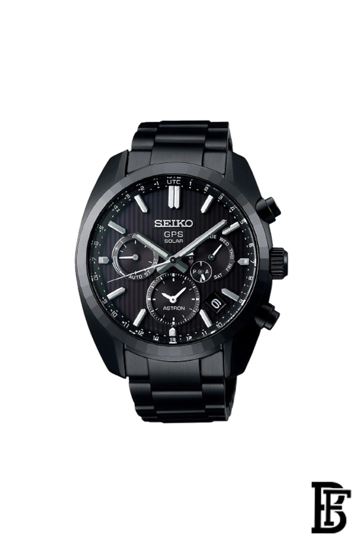 SEIKO Men's Hand Watch ASTRON Stainless Band, Black Dial SSH023J1 image 0
