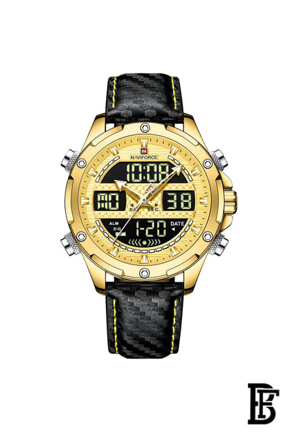 Naviforce NF9194 GGB     Men's Analog Leather Watch image 1