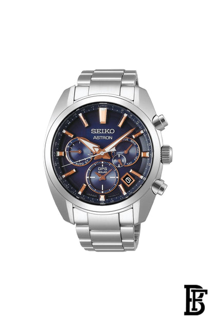 SEIKO Men's Hand Watch ASTRON Stainless Steel Band, Blue Dial SSH049J1 image 0