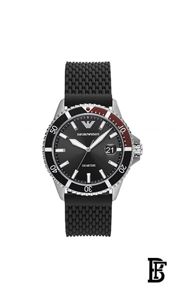 EMPORIO ARMANI Men's Silicone Analog Watch AR11341 + Gift perfume Tester 30 ml image 2