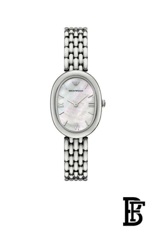 Emporio Armani Sinfonia Women’s Watch AR11706 – Mother of Pearl White Dial – Silver Stainless Steel image 1