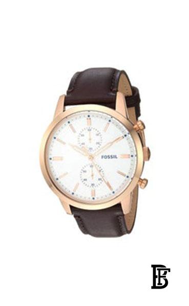 FOSSIL Men's Townsman Leather Chronograph Watch FS5468 image 1