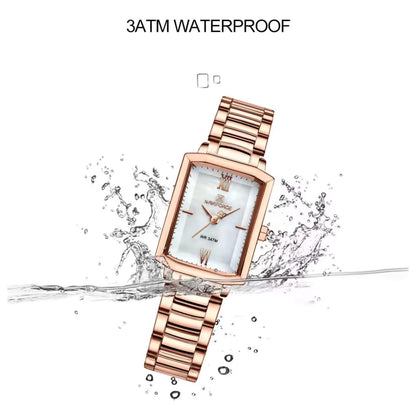 Naviforce Women Analog Watch With White Dial & Stainless Steel Bracelet, NF5039S RG/W/RG image 3