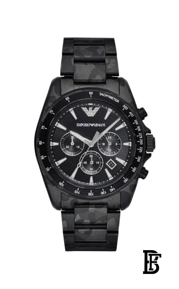 EMPORIO ARMANI Men's Analog Stainless Steel Clasp Round Wrist Watch Ar11027 image 0