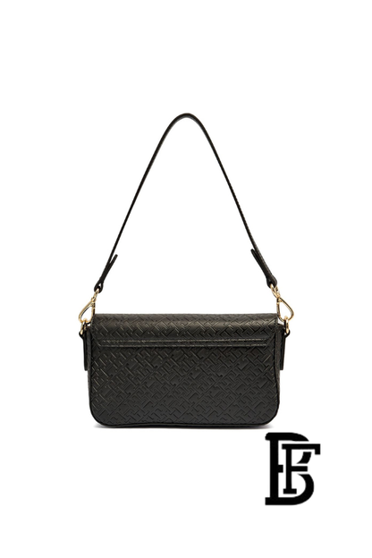 Tommy Hilfiger Black Leather Women Handbag and cross Aw0Aw18002 – Elegant Everyday Crossbody and hand image 3