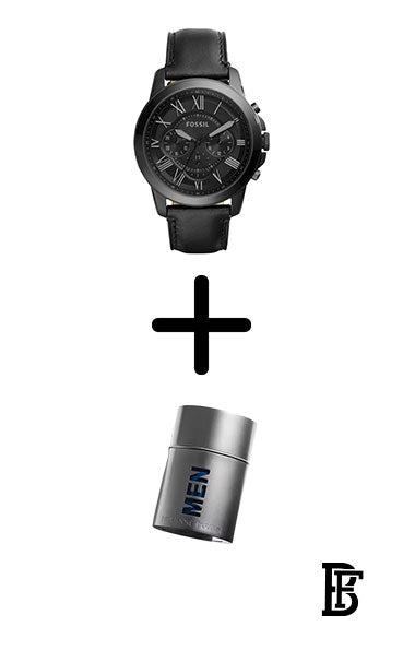 FOSSIL FS5132 Men's Grant Chronograph Watch + Gift perfume tester 30 ml image 1