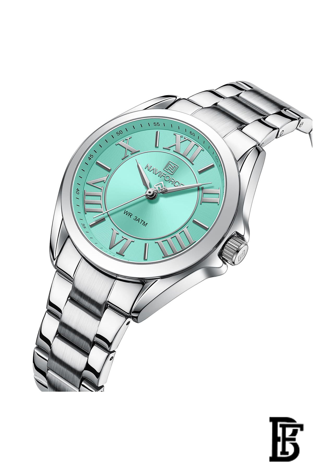 Naviforce NF5037 SBE   Women's Analog Stainless Steel Watch image 2