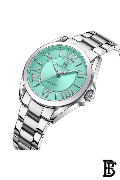 Naviforce NF5037 SBE   Women's Analog Stainless Steel Watch image 2