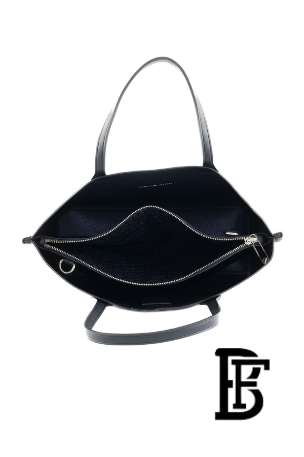 Tommy Hilfiger Navy Blue Leather Women Handbag and cross Aw0Aw16409 – Elegant Everyday Crossbody and hand image 7
