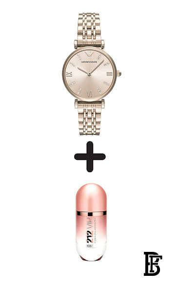 EMPORIO ARMANI Women Water Resistant Metal Analog Watch AR11059 + Gift perfume Tester 30 ml image 1