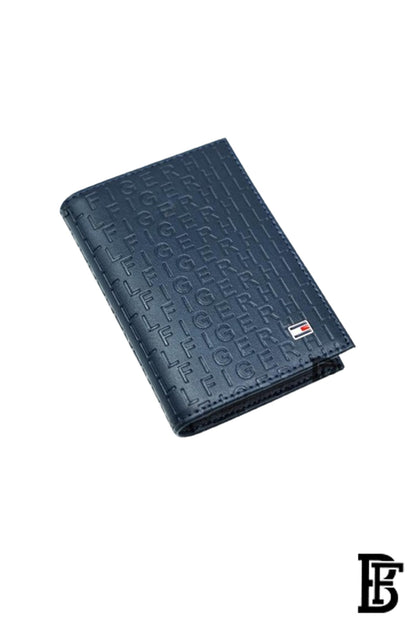 Tommy Hilfiger Salto Men Leather Gift Set of Wallet+Card Case+Keyfob - blue/blue+blue/blue image 4