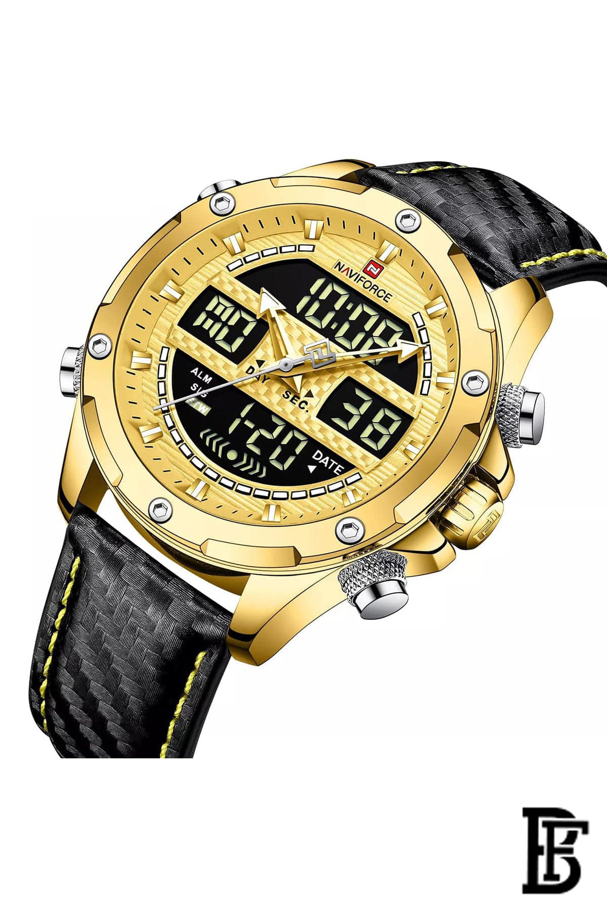 Naviforce NF9194 GGB     Men's Analog Leather Watch image 2