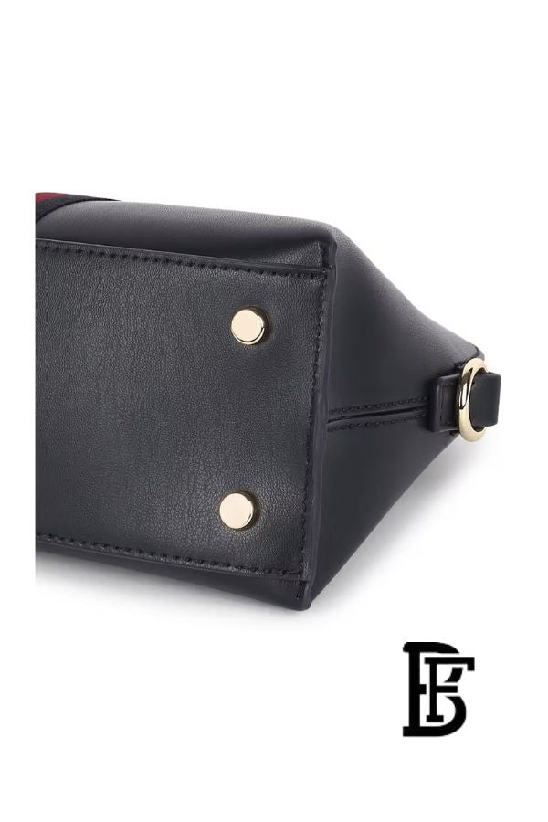 Tommy Hilfiger Navy Blue Leather Women Handbag Aw0Aw17065 – Elegant Everyday Shoulder Bag image 7