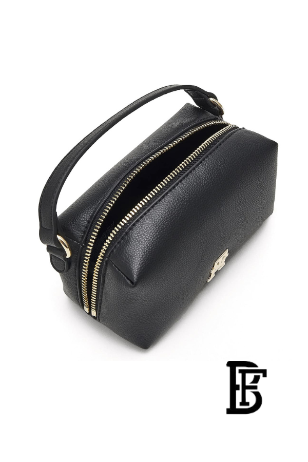 Tommy Hilfiger Black Leather Women Handbag Aw0Aw14511– Elegant Everyday Shoulder Bag image 3