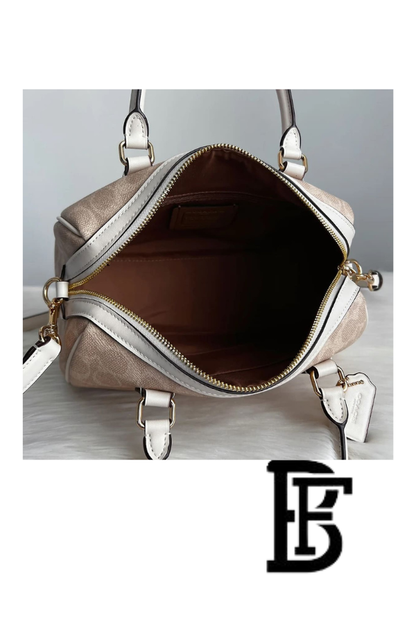 Coach Gold Sand Chalk Women Handbag Bag Cv961 Imxdm– Elegant Everyday Handbag Bag image 5