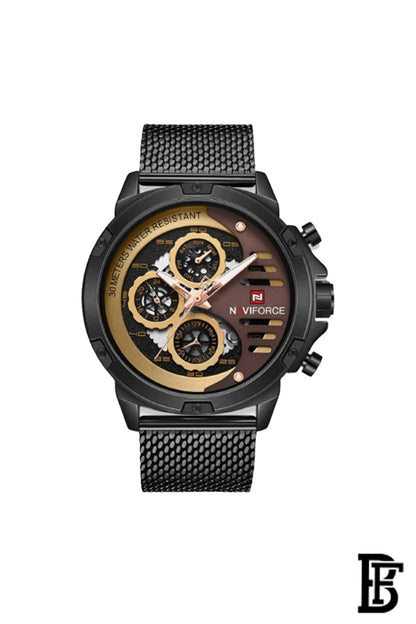 NAVIFORCE NF9110S B/RG/BN   MEN'S Stainless Steel Wrist Watch image 0