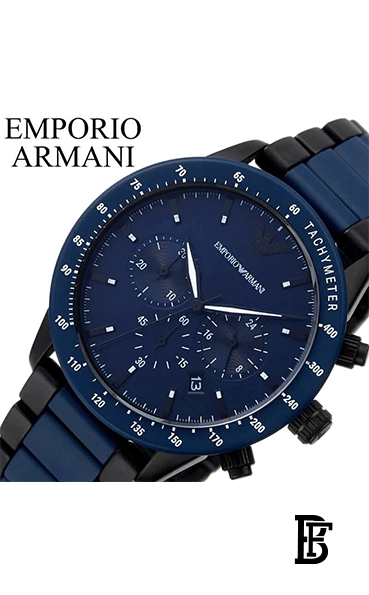EMPORIO ARMANI Men's Mario Water Resistant Analog Chronograph Watch AR70001 image 2