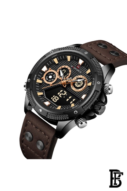 Naviforce NF9224  BBDBN     Men's Analog Leather Watch image 2