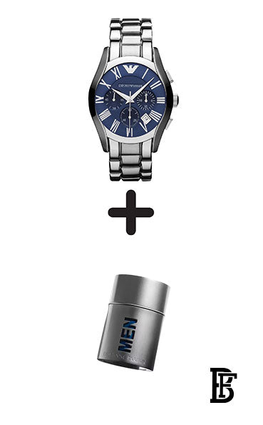 EMPORIO ARMANI Men's Stainless Steel Classic Watch AR1635 + Gift perfume tester 30 ml image 1