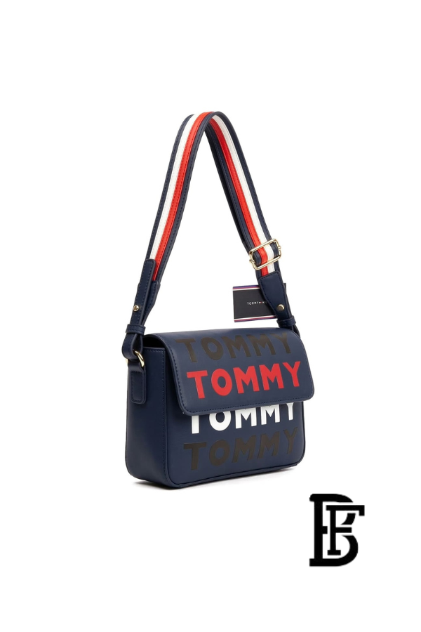 Tommy Hilfiger Navy Blue Leather Women Handbag – Elegant Everyday Shoulder Bag image 4