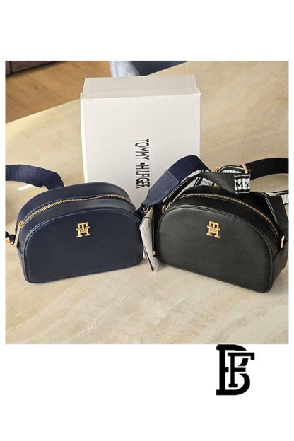 Tommy Hilfiger Blue Leather Women Cross Body Bag Aw0Aw16682– Elegant Everyday Cross Bag image 8