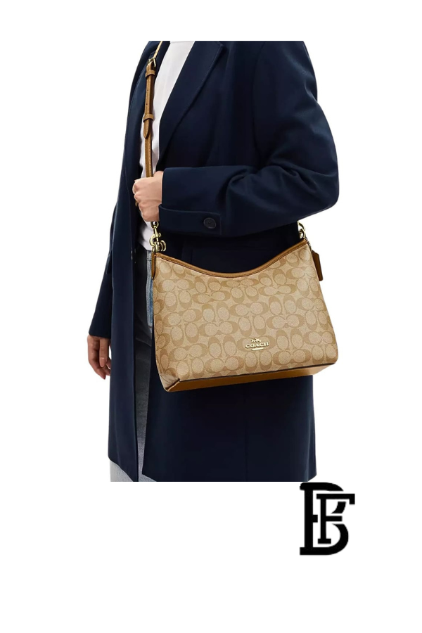 Coach Khaki Women Shoulder Bag Cr149 1 – Elegant Everyday Shoulder Bag image 7