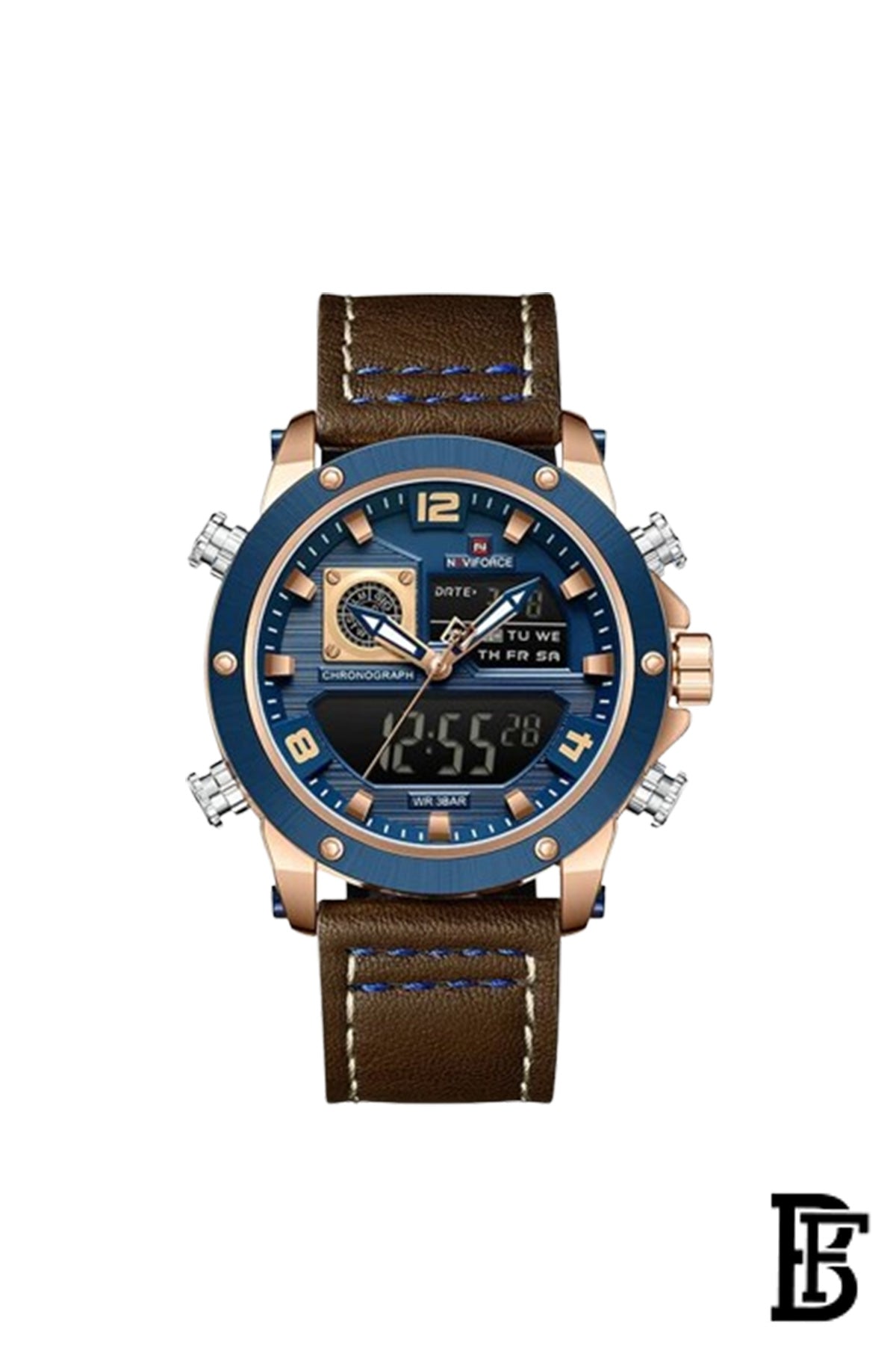 Naviforce NF9236 RGBEBN  Men's Analog Leather Watch image 1