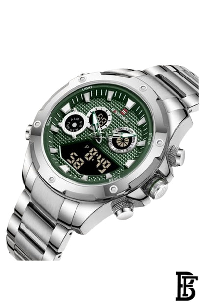 NAVIFORCE NF9217 S/GN  MEN'S Stainless Steel Analog Wrist Watch image 2