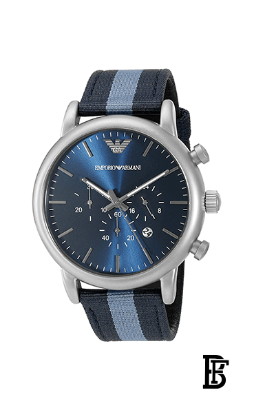 EMPORIO ARMANI Men's Fabric Analog Watch AR1949 image 2