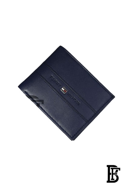 Tommy Hilfiger Men Navy Blue Leather Two Fold Wallet image 1