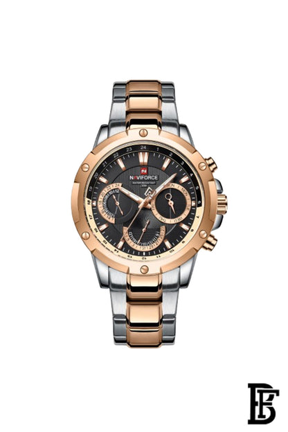 Naviforce NF9196S S/RG/B Men's Analog Chronograph Watch image 0