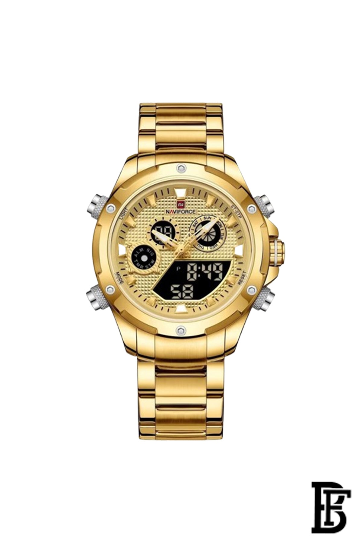 NAVIFORCE NF9217 G/G MEN'S Stainless Steel Analog Wrist Watch image 0