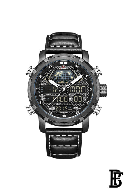 Naviforce NF9160 BWB    Men's Analog Leather Watch image 0