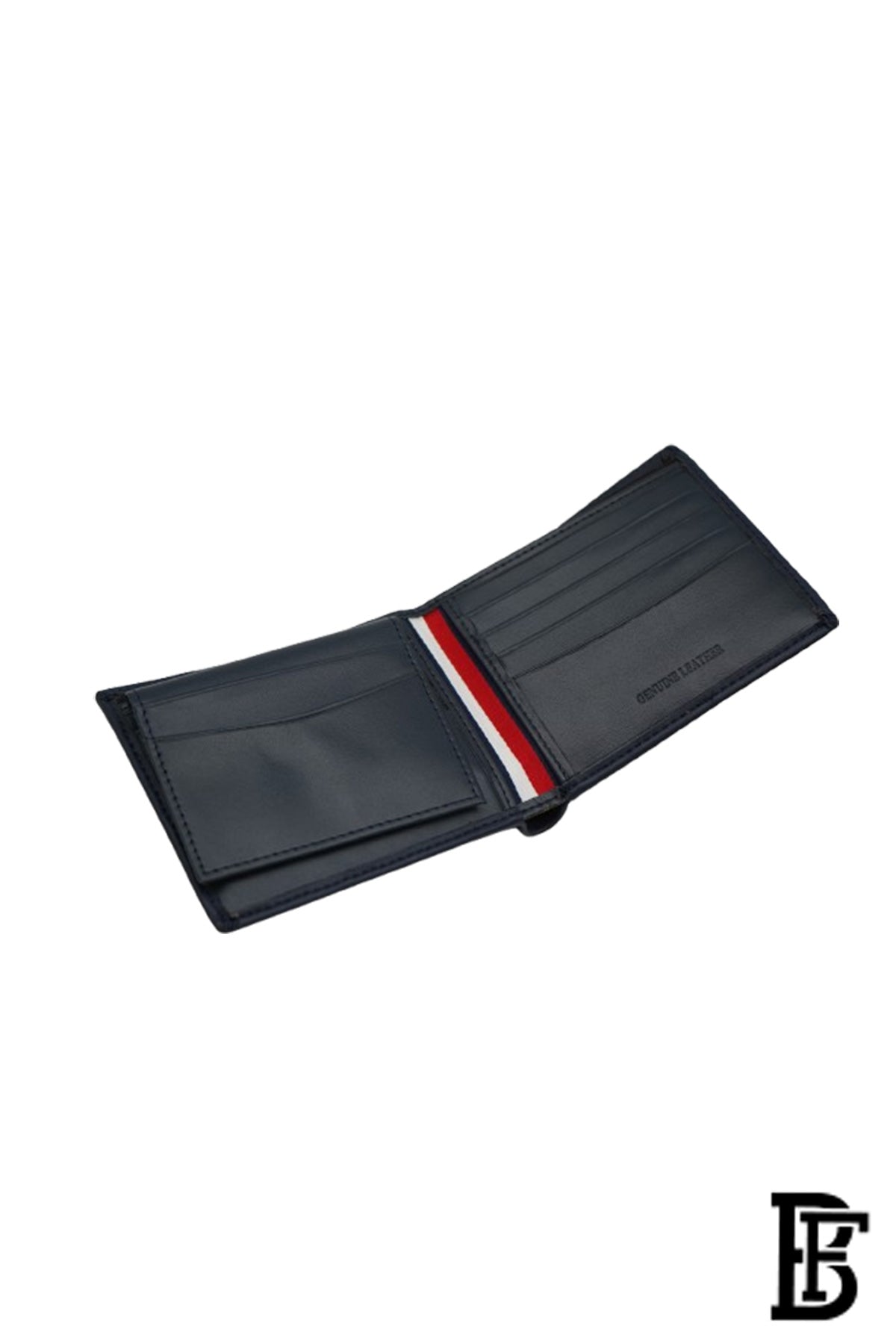 Tommy Hilfiger Wallet is a one to face solid style covered in light/BLUE-leather image 5