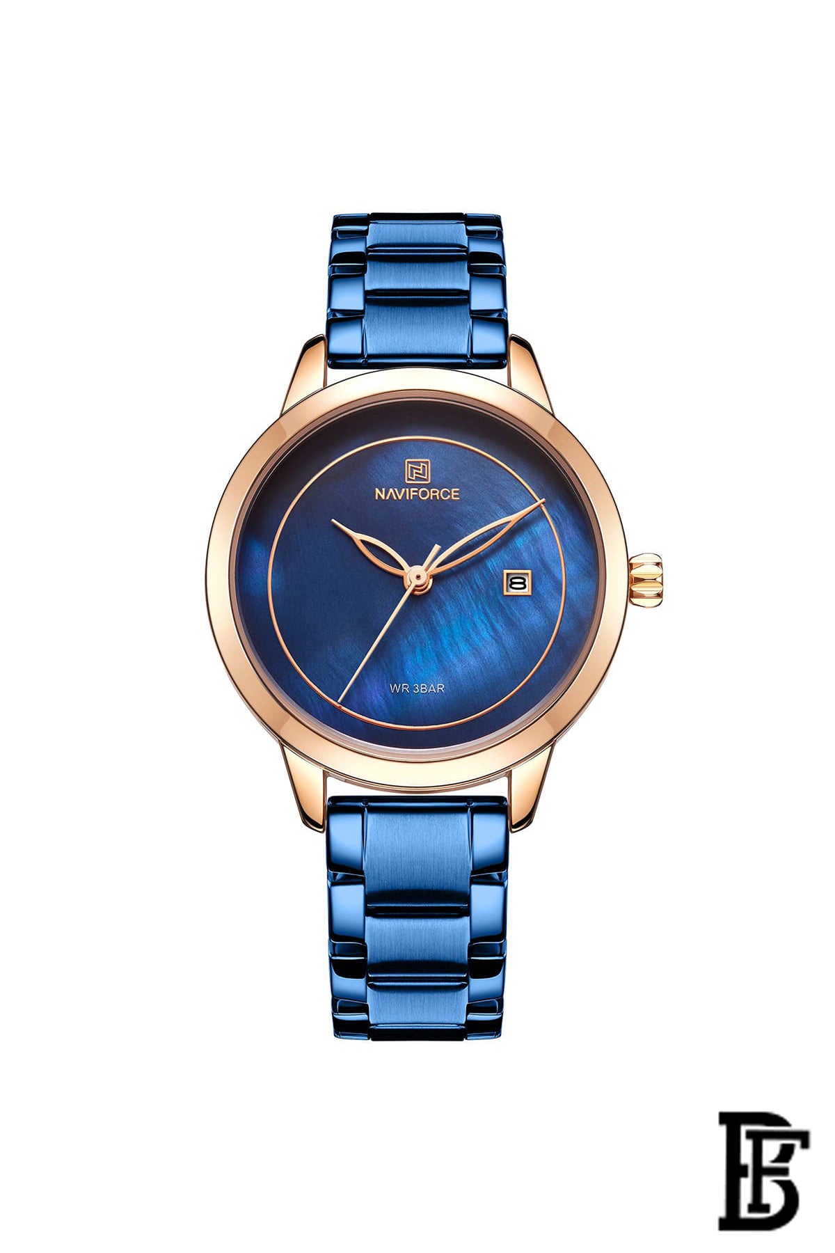 Naviforce NF5008 RG/BE      Women's Analog Stainless Steel Watch image 0