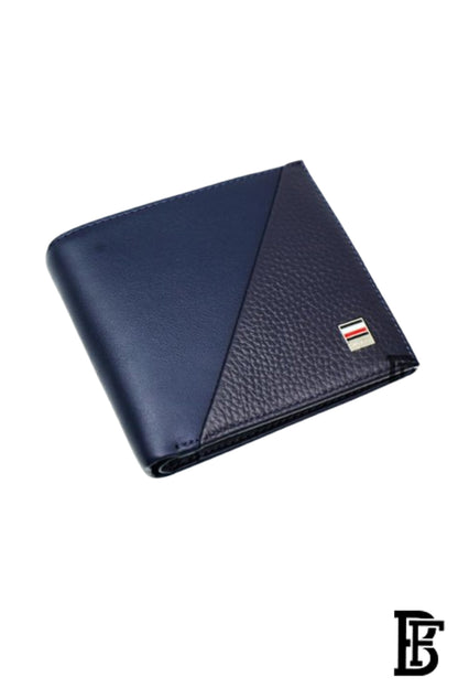 Tommy Hilfiger Salto Men Leather Gift Set of Wallet+Card Case+Keyfob - blue/blue+blue/Black image 5