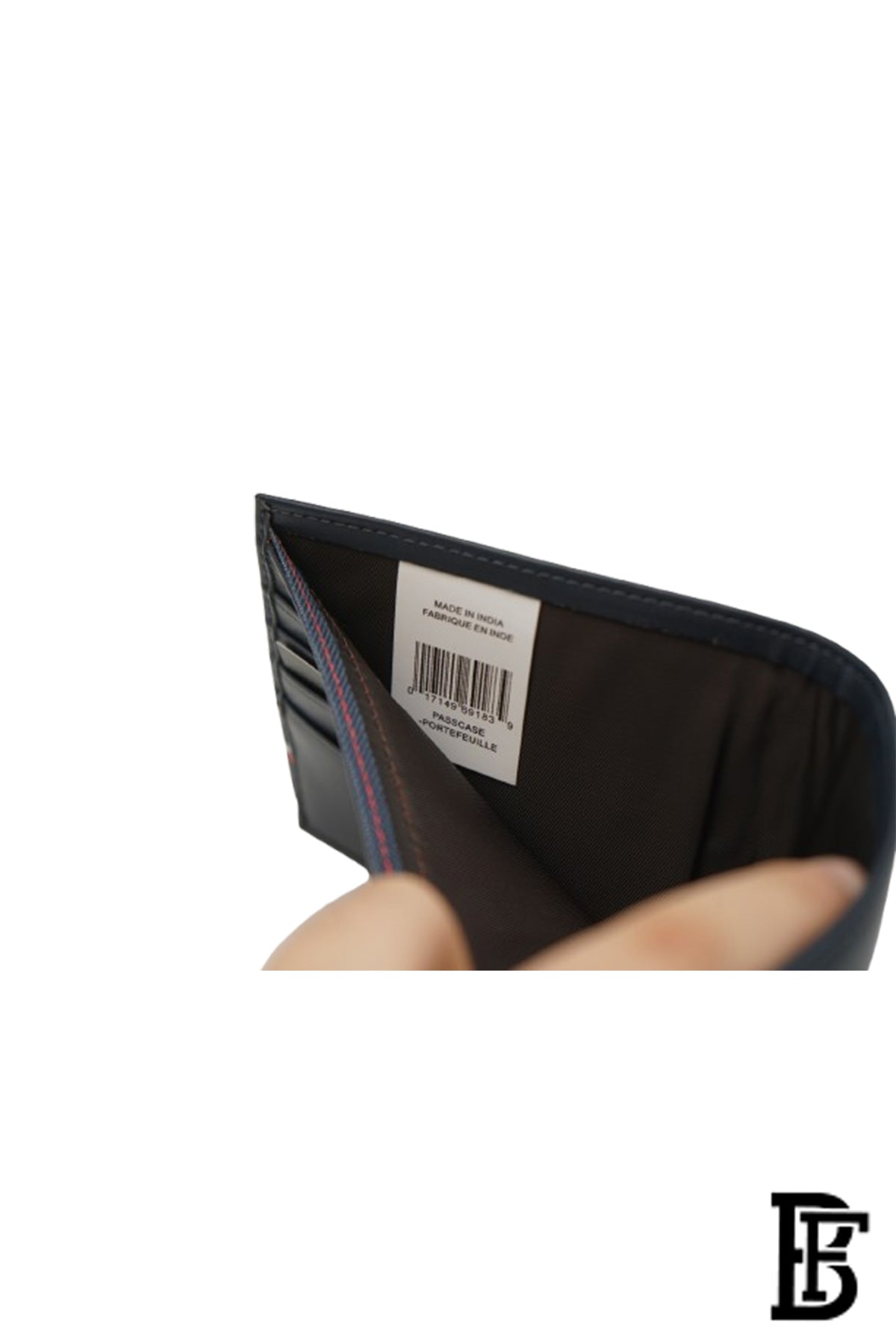 Tommy Hilfiger  Wallet is a one to face solid style covered in light/BLUE leather image 8