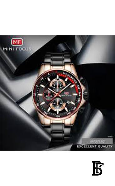 MINI FOCUS Men's Stainless Steel Chronograph Clasp Watch MF0218G.02 image 3